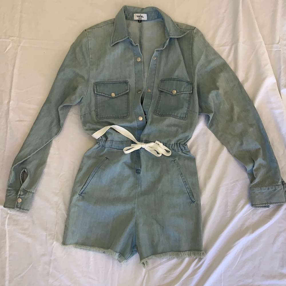Denim Romper